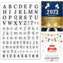 1件透明日历计划印章套装，混合周/月/年硅胶印章，适用于卡片制作、装饰和DIY剪贴簿