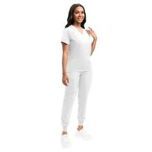 Pijama Quirurgica Conjunto Medico Anti Fluidos Jogger, Scrub - Blanco - Ver 7