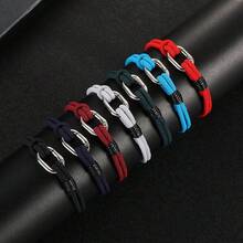 3mm Handmade Knotted Rope Bracelet For Men, Outdoor Sports Fashion Casual Accessory - 3mm Silver Buckle Bracelet - View 10