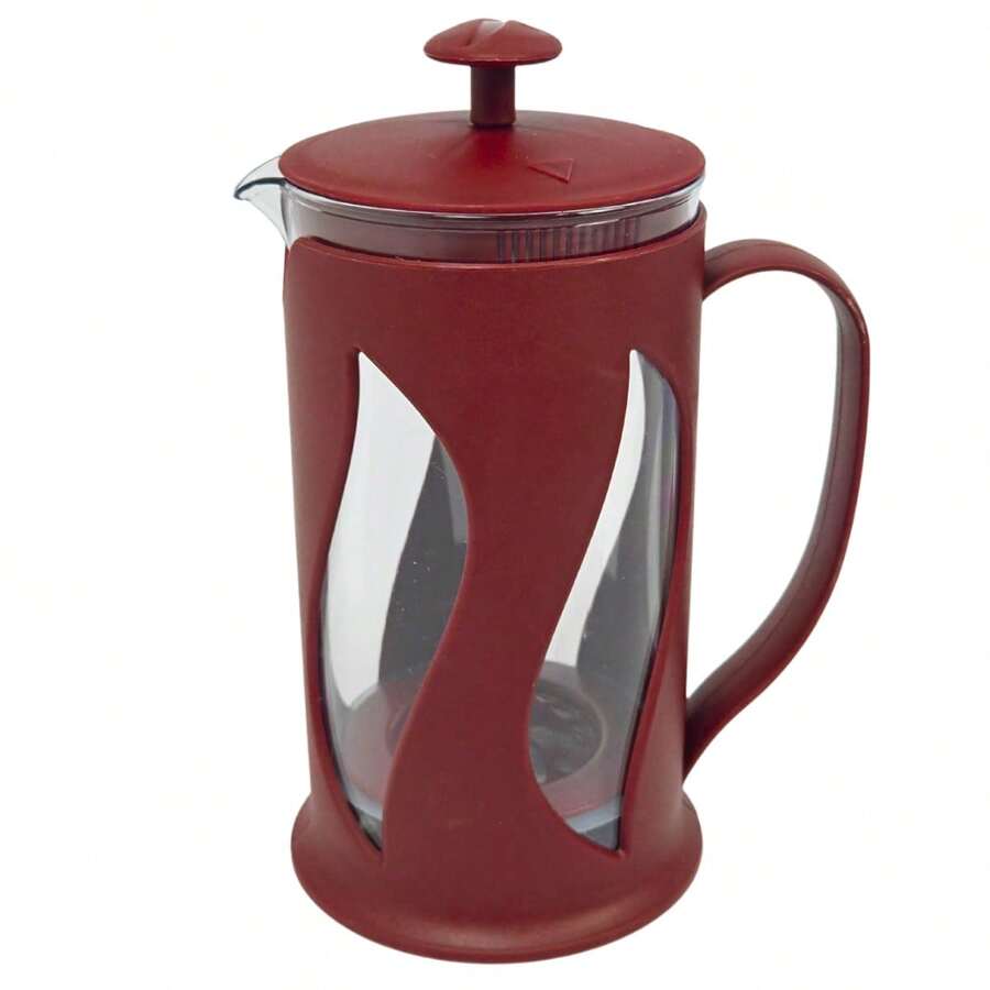 Modern Design French Press Coffee Maker 500ML Practical - Burgundy - View 1