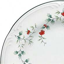 Winterberry - Platos de ensalada (8 pulgadas, juego de 4), color verde(Platos de ensalada, juego de 4) - Multicolor - Ver 3