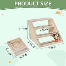 Ladder ShelvesTonie Shelf Magnetic Laddersfor Tonie Figures Wall Shelves for Toniebox Shelf Audio Toy Figurine Holder Organizer Compatible Charging Station with a Carrying Case - como en la foto - Ver 3