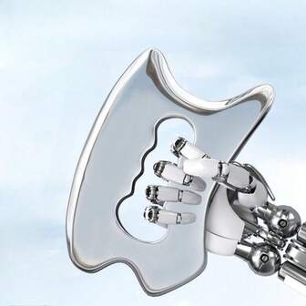 大型不锈钢刮痧按摩工具 - 刮痧按摩工具，适用于背部、腿部、手臂，升级版按摩工具