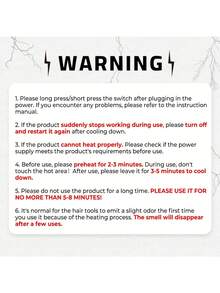 UKLISS 二合一吹风机/直发器 - 一步完成干发造型，热保护，适合所有发质 - 灰色 - 查看 10