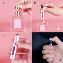 One Pack Of 5ml Refillable Perfume Atomizer Travel Suit, Portable Mini Pocket Perfume Atomizer, Suitable For Travel Accessories, Tin Can Storage Box And Bottle Body, Mini Refillable Portable Travel Spray (Christmas Gift) - 彩色 - 查看 8