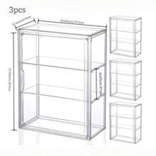 1/2/3个装 36英寸 x 27英寸 x 12英寸 透明储物盒,可堆叠,带磁性门和可拆卸隔板,可壁挂或桌面放置,采用耐用聚乙烯 (PE) 材质,适用于家庭、办公室、零售场所 - 多功能展示柜,可用于存放小物件、礼品、收藏品、玩具、纪念品、护理产品和展览品。 - 無色 - 查看 15