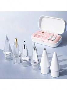 6 szt. wymiennych końcówek kompatybilnych z Apple Pencil Pro/2. generacji/1. generacji/USB-C, ulepszone końcówki do Apple Pencil z etui na końcówkę pióra, trwałe, z cienką końcówką, precyzyjna kontrola, do zestawu końcówek do iPada - Wielokolorowe - Zobacz 14