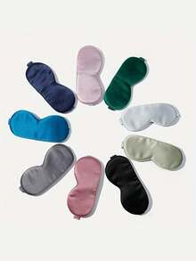 Luxury Silk Sleep Mask - Soft, Breathable, Dual-Sided Blackout With Embroidered Detail For Restful Sleep, Available In God, Red, And Black, Comfortable Sleepwear, Embroidered Craftsmanship - Multicolor - View 4