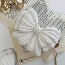 2pcs DIY Clay Molds, Bow-Knot Jewelry/Candle Storage Box, Gypsum Resin Molds, Butterfly Shaped Jewelry/Candle Silicone Molds - White - View 5