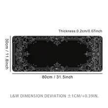 Vintage Victorian Framed Extra Large Mouse Pad, Gaming Desk Mat, Big Keyboard Pad, Washable, Rubber Non-Slip Bottom, Stitched Edge, Gift Mouse Pad, Desk Protector, Study Pad, Multiple Sizes Available, Computer Keyboard Mat, Laptop Pad - Vintage Victorian Border 2 - View 16