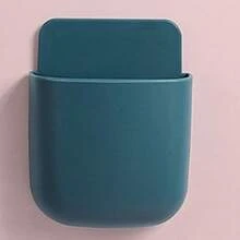 Wall Mount For Remote Control And Phone Charging Organizer: No Drilling Required, Perfect For Home, Office And School Supply Storage.