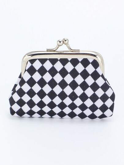 محفظة نقود صغيرة مزينة بنقاط للنساء، محفظة مثالية وعملية بقفل تقبيل، محفظة صغيرة، محفظة عملات معدنية، محافظ للنساء، محفظة للسيدات، حامل بطاقة الهوية