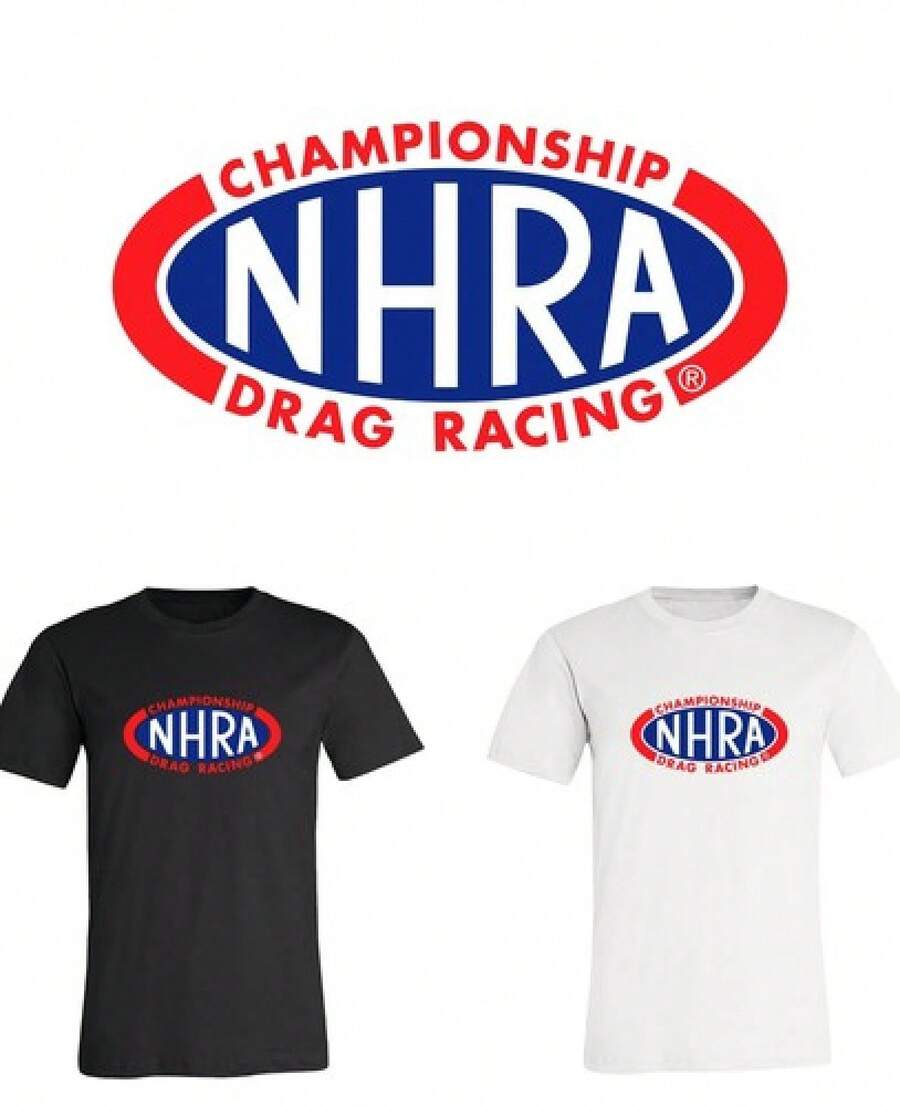 Drag Racing Main Logo Shirt 6 Sizes S-6XL! Fast Ship! KGGA - 黑色 - 查看 1