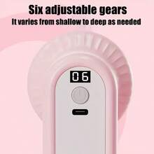The Latest Portable Home Fat Pusher, Multi-Functional Beauty Massager, 5 Massage Heads, Handheld Portable Massager Effectively Relaws Muscles, Relives Stress, Burns Body And Abdominal Fat, Shapes A Good Body, The Best Choice For Home And Gift Selection, New Year's Day Gift - 粉色 - 查看 2