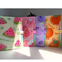 5-Pocket Expandable File Folder, Letter/A4 Size, Fruit Pattern