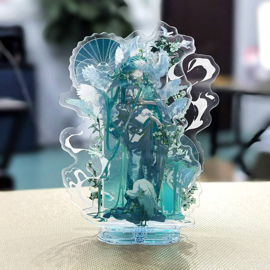 Đồ trang trí bàn hình hạc Miku bằng acrylic, sản phẩm anime chất lượng cao, đồ trang trí bàn làm việc, quà tặng cho bạn bè, sinh nhật, ngày lễ, Giáng sinh. - Nhiều màu - Xem 1
