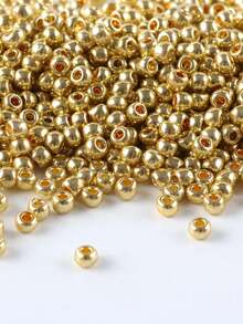 GO2CJBEADS DIY串珠工艺材料 10克手链珠 多色 2毫米圆形玻璃珠，用于珠宝制作