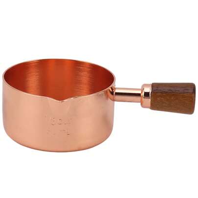 Profesjonalna sosjerka ze stali nierdzewnej 304 z uchwytem, 80 ml, kolor różowego złota, do gotowania, bankietów, pikników na świeżym powietrzu.