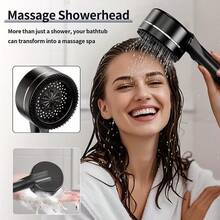 1pc High Pressure Handheld Shower Head With 8pcs Imported Filter, Easy Installation, No Electricity Required, Suitable For Home Use, Bathroom Accessories | Practical Bathroom Products | Eye-Catching Shower Head, Shower Head And Hose Bathroom Accessories Bathroom Tools - Multicolor - View 3