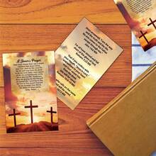 100张励志福音单张祈祷卡 - 包括圣经经文、袖珍救恩计划卡、福音书签、基督教礼物 - 适用于洗礼、教会活动和福音传播 - 彩色 - 查看 5