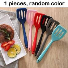Random Color Mini/Small Silicone Slotted Spatula, Heat Resistant Non-Stick Kitchen Cooking Steak/Pancake Flip Spatula - Multicolor - View 7
