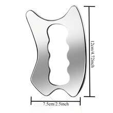 Large Stainless Steel Gua Sha Massage Tool - Gua Sha Massage Tool For Back, Legs, Arms, Upgraded Massage Tool - Silver - View 7