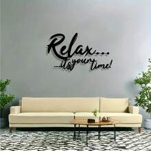 1件复古“放松……这是你的时间！”金属墙饰，粉末涂层铁浴室装饰，是放松爱好者的理想之选，也是情人节礼物。 - 彩色 - 查看 5