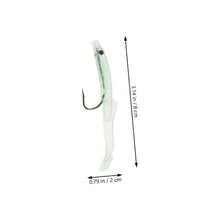 8 Piezas Seuelos de Pesca de Brillantes Kit para Agua y Cebos Artificiales Herramientas de Pesca Reutilizables - Verde claro - Ver 8