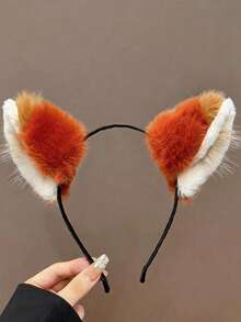 1个全新尼克·王尔德狐狸耳朵发箍 - 可爱派对发饰，萌趣角色设计，情人节礼物及日常角色扮演道具，生日装饰，派对装饰，男友礼物，生日礼物，颜色/款式随机