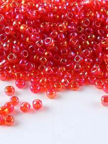 GO2CJBEADS DIY串珠工艺材料 10克手链珠 多色 2毫米圆形玻璃珠，用于珠宝制作