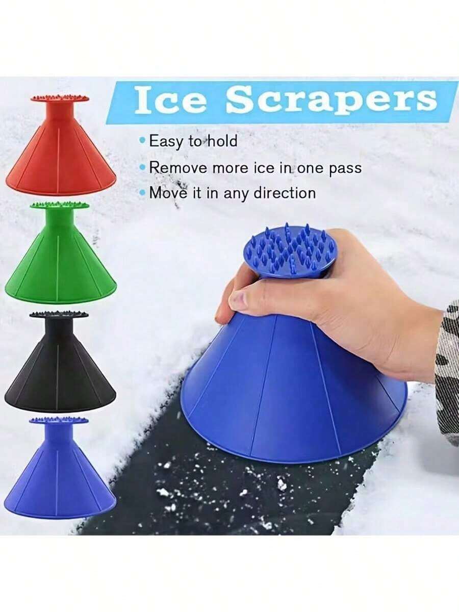 1个汽车挡风玻璃雨刮器、刮冰器、多功能雪铲,魔术锥形轻便塑料雪铲,圣诞礼物,可伸缩汽车雪铲,挡风玻璃刮冰器,汽车除雪工具,刮冰器和雪刷,汽车雪地配件,冬季汽车护理,易握手柄,符合人体工程学的铲子,高品质铲子,耐候材料,可伸缩雨刮器,车辆维护,雪地驾驶员 - 彩色 - 查看 1