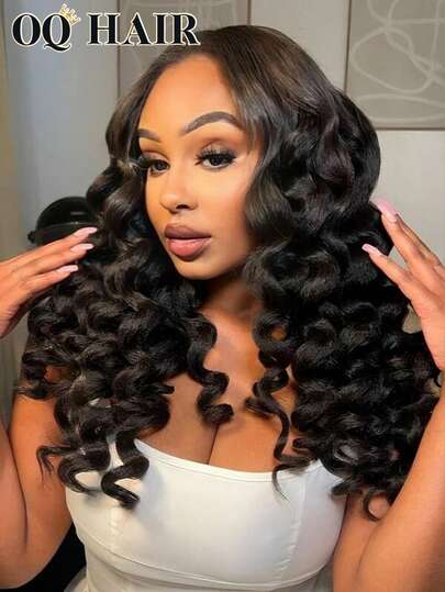 OQ Hair Wand Curls Yaki Straight 3 In 1 Half Wig Drawstring Band Flip Over Wear Go Half Wig 180% Density 16-26 Inch Pre-Plucked Hairline Seamless Beginner Friendly Natural Color Unprocessed Virgin Hair Christmas Wigs Y2K Human Hair Wig Christmas Gifts Hair Accessories 100 Human Hair Wigs Real Human Hair Lace Wig Daily Use Quick Ship Fast Shipping Vacation Travel For Women