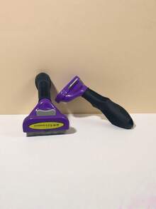 1支宠物梳毛刷，猫咪去毛刷，狗狗去毛刷，可去除松散毛发，解结刷，温和不刺激皮肤，有效去除底毛和松散毛发 - 彩色 - 查看 7