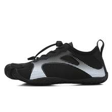 1双男士黑色五趾沙滩鞋、潜水鞋、健身鞋、徒步鞋 - 黑色 - 查看 12