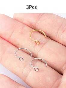 1个/2个/3个/5个装假鼻环，仿鼻钉饰品，8毫米，也适用于假唇环、鼻环套装、假唇环、唇钉，适合日常和派对佩戴 - 彩色 - 查看 25