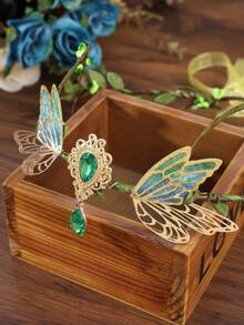 1件手工月亮仙子皇冠 - 森林仙子头饰，适合女性、女孩、文艺复兴时期、万圣节服装、摄影 - 彩色 - 查看 11