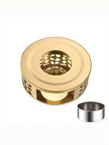 Japanese Hollow Candle Heating Base Stainless Steel Teapot, Glass Teapot, Stainless Steel Teapot Warmer With Candle Base - No Electricity Needed, Suitable For Home And Restaurant Use