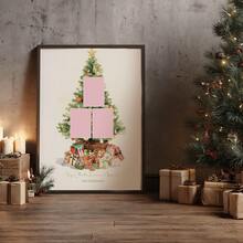 Plantilla editable descargable digitalmente de collage de fotos de póster de árbol de Navidad - Multicolor - Ver 7