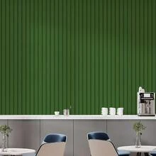 Papel De Parede Adesivo Ripado Verde Floresta Ripa Fina - Multicolorido 8 - Visão 17