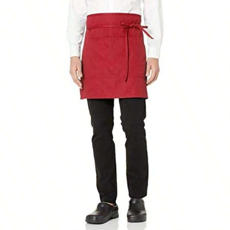 Uncommon Threads Unisex Half Waist Apron(Talla Única Rojo) - Multicolor - Ver 1