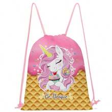 Casual Unicorn Bundle Pocket, Colourful Drawstring Backpack, Sport Gym Training Storage Bag, Suitable For , Outdoor, School Daily Use, Is A Perfect Gift For Boys And Girls - Unicorn Drawstring Bag - View 7