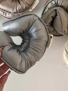 1个超柔软加厚枕头式睡眠发圈，高弹力发绳配饰，不伤头发，发圈头饰马尾辫发圈 - 彩色 - 查看 6