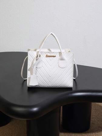 Geantă de mână elegantă, minimalistă, în formă de hering, de culoare solidă, tip sac de umăr, stil campus de vacanță la modă, geantă crossbody pentru femei