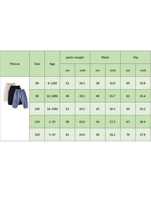 Unisex Baby Pants Pack Of 3 Toddler Boys Joggers Kids Girls Trousers Solid Color Elastic Waist Bottoms Soft Cotton Cargo Pants Casual Trousers - 綠色 - 查看 10