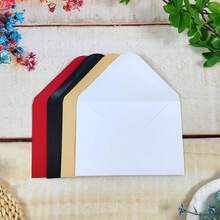 12pcs Deep Red Envelopes, Suitable For Holiday Parties And Gifting To Friends - Burgundy - View 4