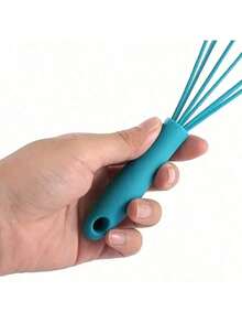 1pc Mini Silicone Whisk - Manual Egg Beater & Cream Mixer For Home Baking, Non-Stick Kitchen Tool For Cake/Cookie Making (Easy To Clean & Store) - Multicolor - View 9