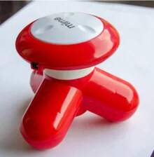 Multifunctional Triangular Vibrating Massage Instrument For Home Use, Small, Electric, For Full Body, Neck - Red - View 8