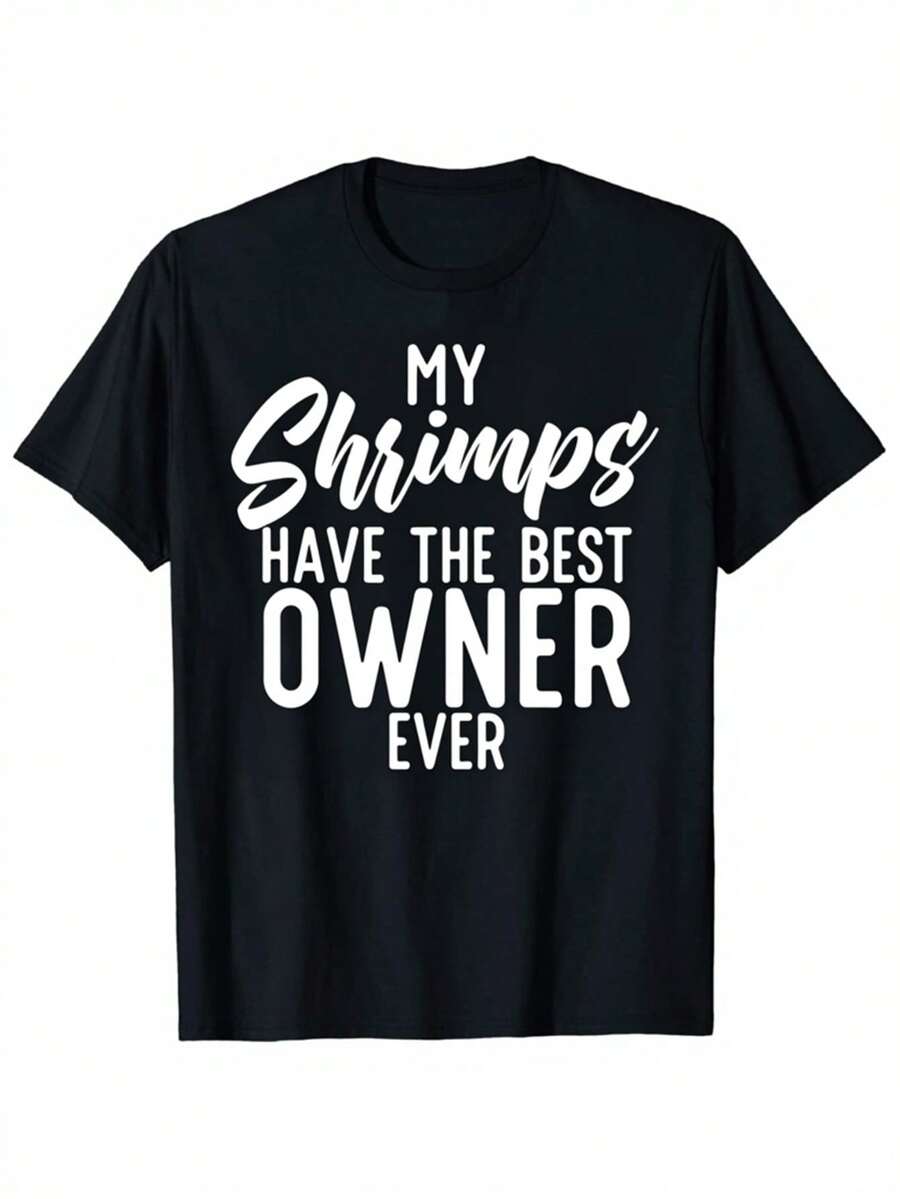 This Humorous Black T-Shirt For Shrimp Enthusiasts Features The Greatest Owner Of All Time, Making It A Perfect Casual Tee For Both Men And Women. Ideal For Festivals, Family Gatherings, Or As A Gift For Dads And Husbands During The Season. - 預設 - 查看 1