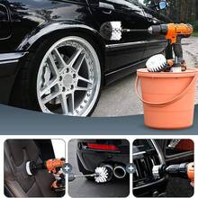 4pcs Cepillo de Taladro Eléctrico para Limpieza - de Limpieza para Detalles de Coche, Taladro de Limpiezas Drill Brush Kit para Pulir Auto, Baño, Cocina, Alfombra, Tapicería, Azulejos, Pared, Esquinas - #1 Blanco 3pcs Cepillos para Limpieza - Ver 5