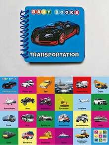 1 套常用词闪卡，8 种常用词阅读拼写游戏，包含动物、水果、蔬菜，螺旋装订的教育书籍，适合初学者，互动式学前学习材料，家庭学校用品。 - 彩色 - 查看 10